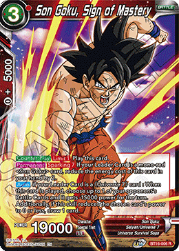 [BT16-006] Son Goku, Sign of Mastery