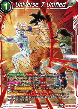 [BT16-019] Universe 7 Unified (Foil)