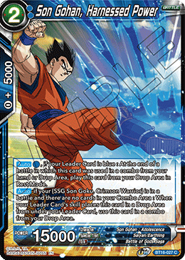 [BT16-027] Son Gohan, Harnessed Power