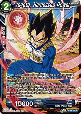 [BT16-031] Vegeta, Harnessed Power