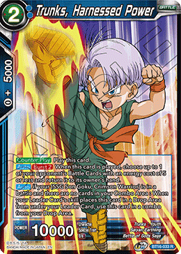 [BT16-033] Trunks, Harnessed Power (Foil)