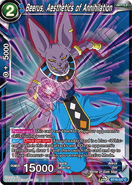 [BT16-037] Beerus, Aesthetics of Annihilation (Foil)