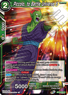 [BT16-054] Piccolo, to Battle Universe 6