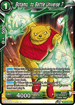 [BT16-063] Botamo, to Battle Universe 7 (Foil)