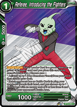 [BT16-066] Referee, Introducing the Fighters (Foil)