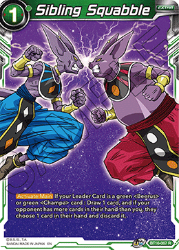 [BT16-067] Sibling Squabble