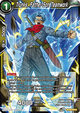 [BT16-083] Trunks, Father Son Teamwork