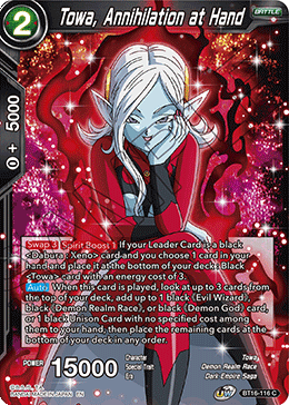 [BT16-116] Towa, Annihilation at Hand (Foil)