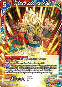 [BT16-142] SS Gogeta, Holding Nothing Back (Foil)