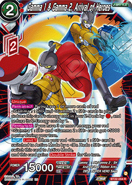 [BT22-004] Gamma 1 & Gamma 2, Arrival of Heroes (Foil)