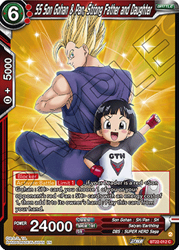 [BT22-012] SS Son Gohan & Pan, Strong Father and Daughter (Foil)