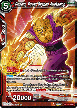 [BT22-015] Piccolo, Power Beyond Awakening (Foil)