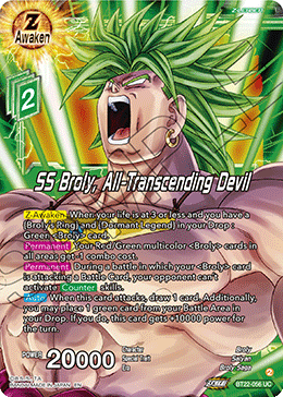 [BT22-056] SS Broly, All-Transcending Devil (Foil)