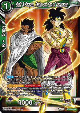 [BT22-074] Broly & Paragus, Father and Son of Vengeance (Foil)