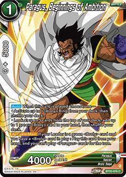 [BT22-076] Paragus, Beginnings of Ambition (Foil)