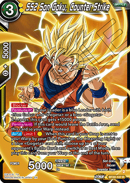 [BT22-107] SS2 Son Goku, Counter Strike (Foil)