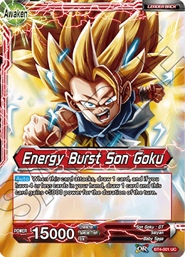 [BT4-001] Son Goku // Energy Burst Son Goku