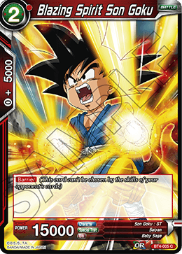 [BT4-005] Blazing Spirit Son Goku