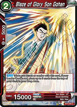 [BT4-006] Blaze of Glory Son Gohan