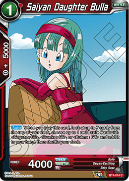 [BT4-014] Saiyan Daughter Bulla