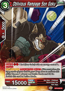 [BT5-003] Oblivious Rampage Son Goku