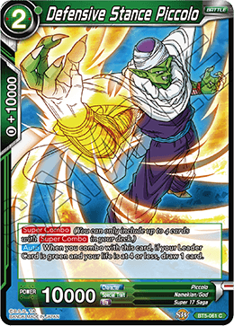 [BT5-061] Defensive Stance Piccolo