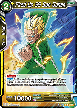 [BT5-082] Fired Up SS Son Gohan