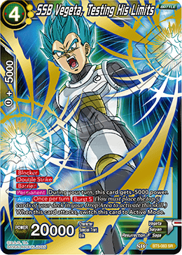 [BT5-083] SSB Vegeta, Testing His Limits (SR)