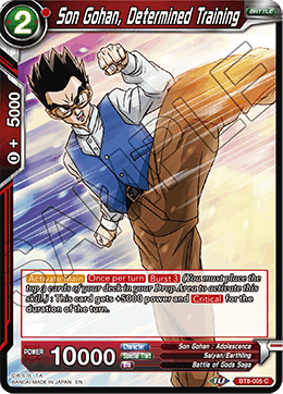 [BT8-005] Son Gohan, Determined Training