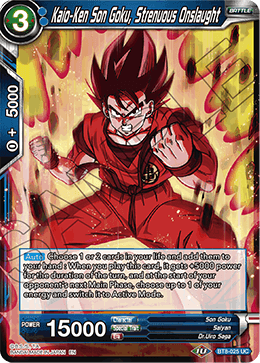 [BT8-025] Kaio-Ken Son Goku, Strenuous Onslaught