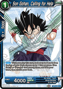 [BT8-028] Son Gohan, Calling for Help