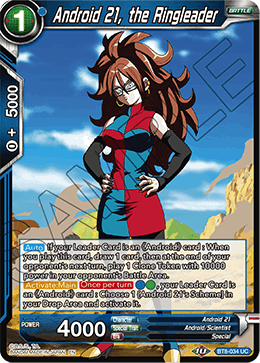 [BT8-034] Android 21, the Ringleader