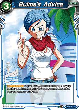 [BT8-042] Bulma's Advice