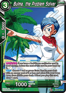 [BT8-047] Bulma, the Problem Solver