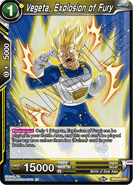 [BT8-071] Vegeta, Explosion of Fury