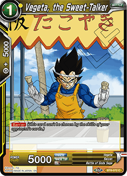 [BT8-072] Vegeta, the Sweet-Talker