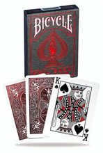 Load image into Gallery viewer, Bicycle Foil Metalluxe Red Playing Cards
