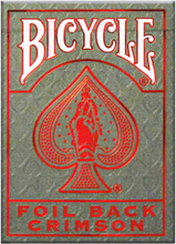 Load image into Gallery viewer, Bicycle Foil Metalluxe Red Playing Cards
