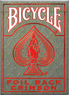 Bicycle Foil Metalluxe Red Playing Cards