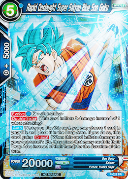 [P-022] Rapid Onslaught Super Saiyan Blue Son Goku (Foil)