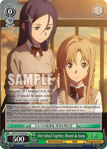 [SAO/S100-E034] After School Together, Misumi & Asuna