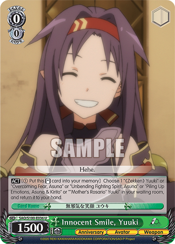 [SAO/S100-E036] Innocent Smile, Yuuki