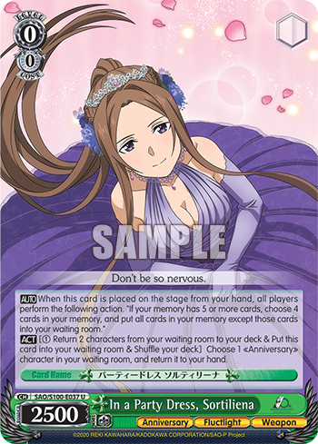 [SAO/S100-E037] In a Party Dress, Sortiliena