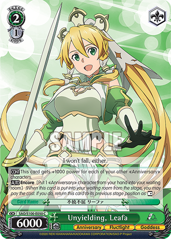 [SAO/S100-E050] Unyielding, Leafa