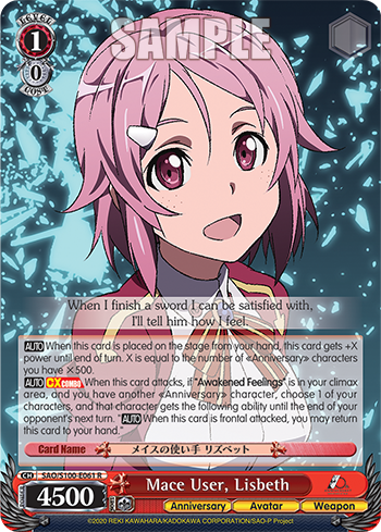 [SAO/S100-E061] Mace User, Lisbeth